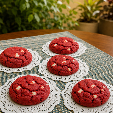 Red Velvet Bliss Millet Cookies – Clean Indulgence, Baked Fresh